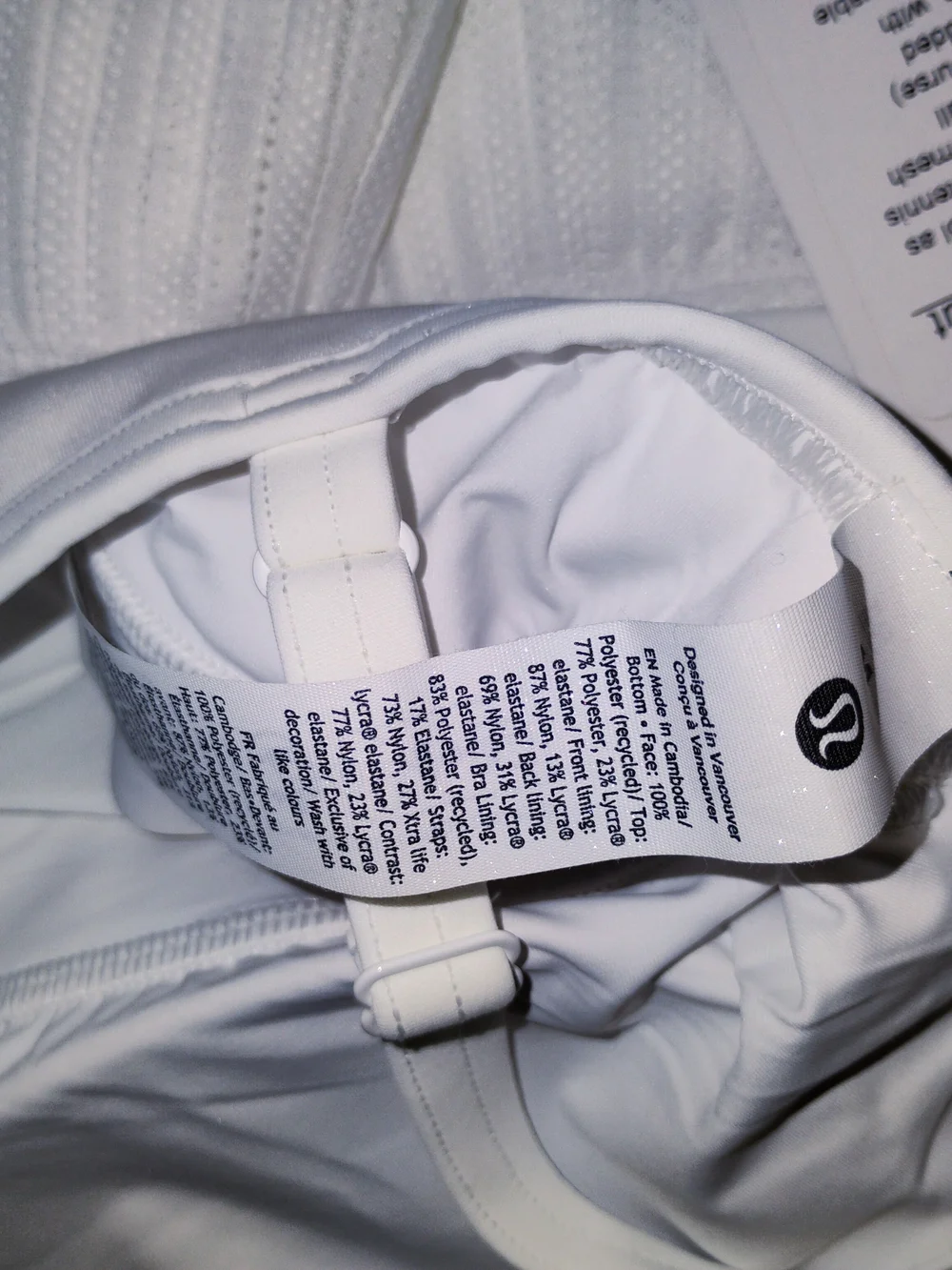 lululemon athletica White Athletic Skort